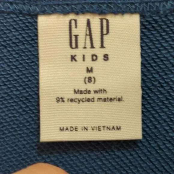 Gap Boy Terry Lined graphic Print crewneck pullover sweatshirt and pants - Picture 5 of 8